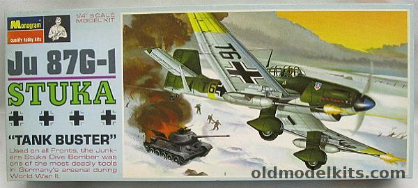 Monogram 1/48 Stuka Ju-87 G-1 Rudel - Blue Box Issue, PA207-150 plastic model kit